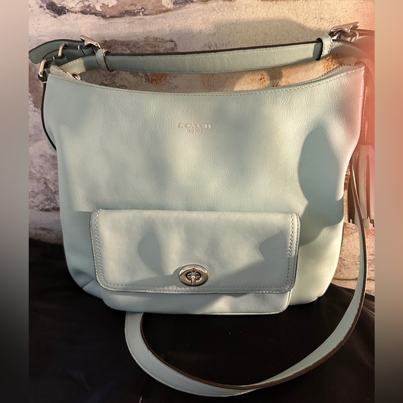 Coach Legacy Courtney mint green vintage crossbody bag with wallet - Picture 2 of 13